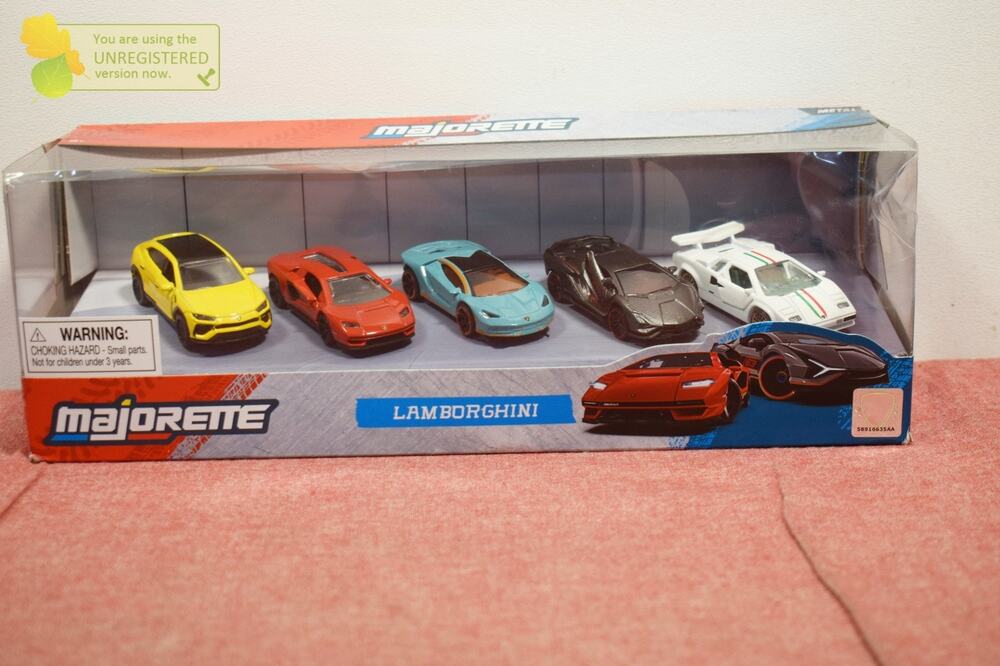 Majorette Lamborghini Car Die-cast Gift Set 5pk (Pack Wear)